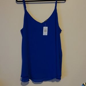 BLUE CHIFFON SWING CAMI (Torrid)